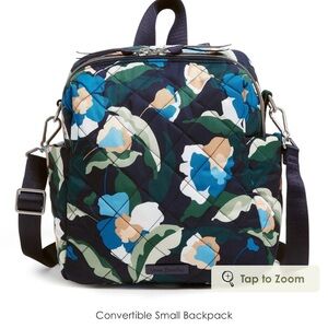 Vera Bradley Blue and Green Floral Backpack